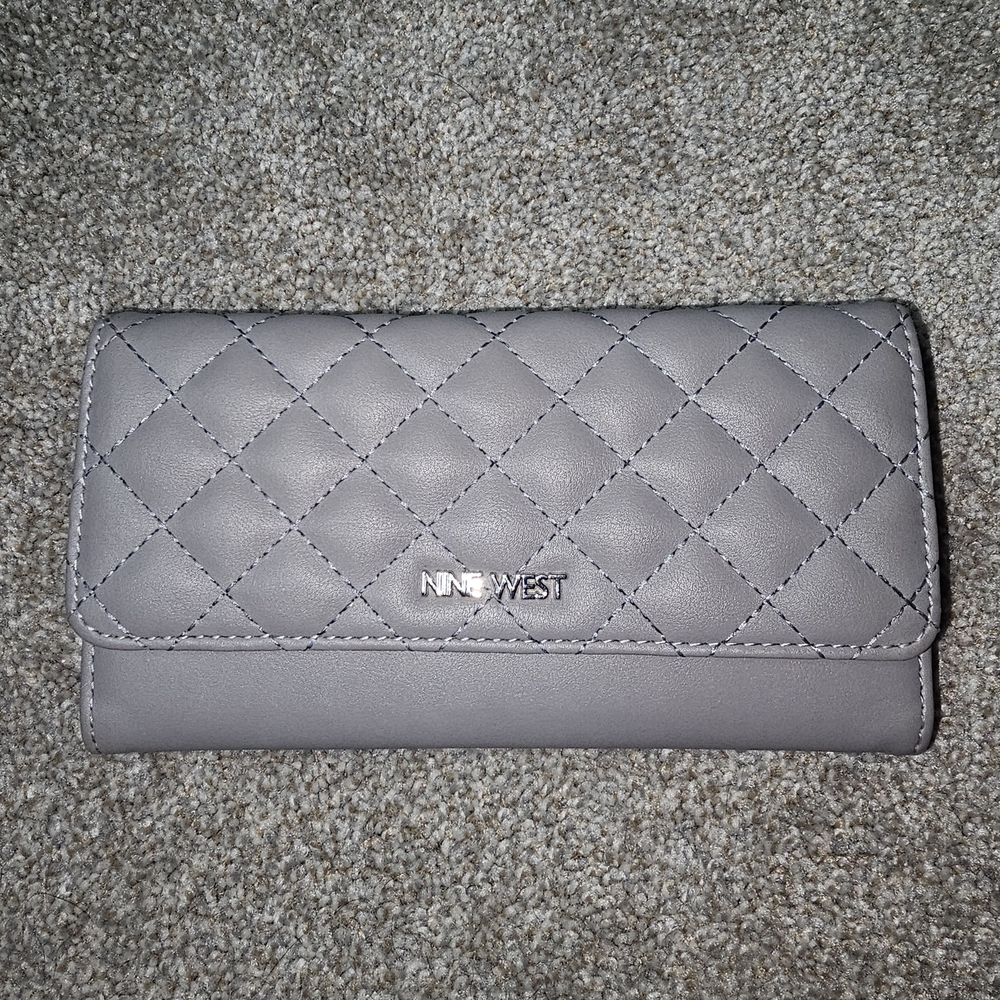 Nine West Gray Quilted Women's Wallet